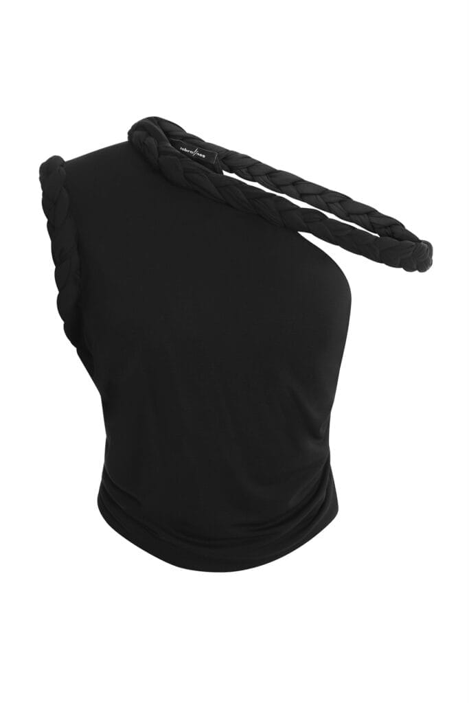 Top Twisline negru